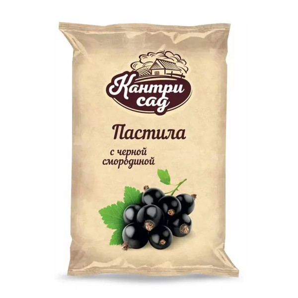 Пастила Кантри сад на пектине 250г черная смородина