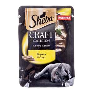 Корм для кошек Sheba Craft Collection 75г курица в соусе