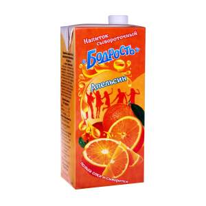 Напиток сывороточный Бодрость ультрапастеризованный 950мл с соком апельсина БЗМЖ