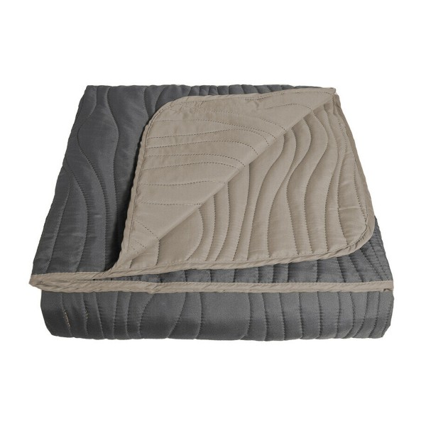 Покрывало Кора стеганое 200х220см Melissa графит/серокоричневый