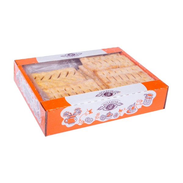 Печенье слоеное Итальянское плетеное с сахаром КП Волков 300г