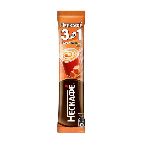 Напиток кофейный Nescafe 3в1 14,5г карамельный вкус