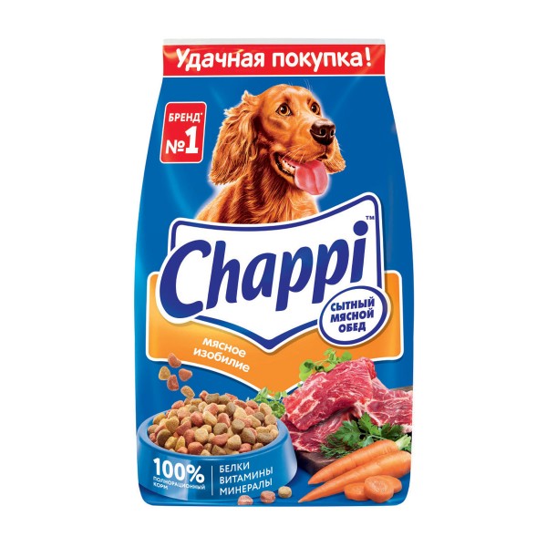 Корм для собак Чаппи (Chappi) 2,5кг мясное изобилие