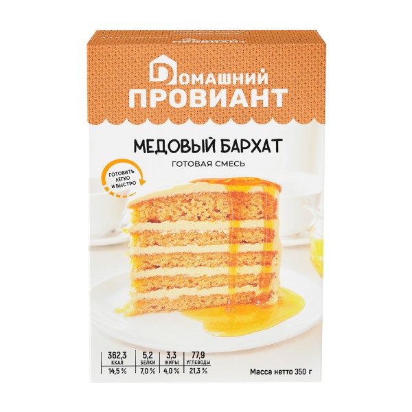 Смесь для выпечки Медовый бархат Домашний Провиант 350г