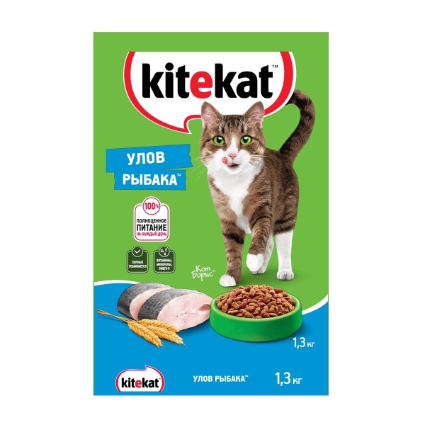 Корм для кошек Kitekat 1,3кг улов рыбака