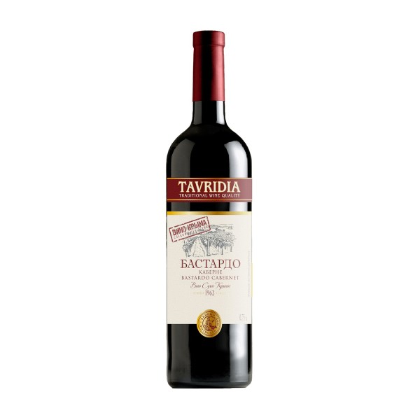 Вино красное сухое Tavridia Бастардо Каберне 13% 0,75л Крым