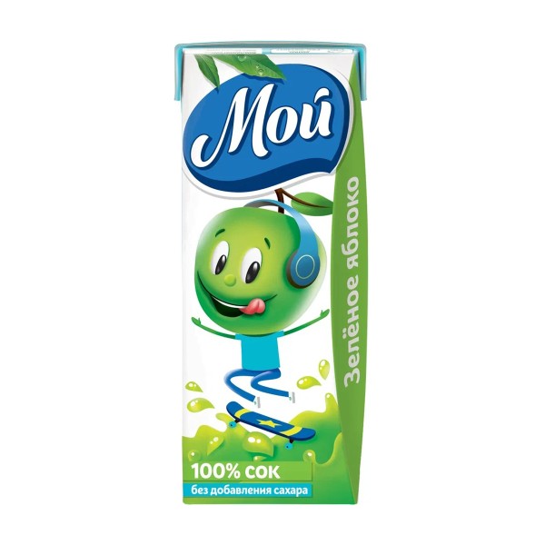 Сок Мой 0,2л зеленое яблоко