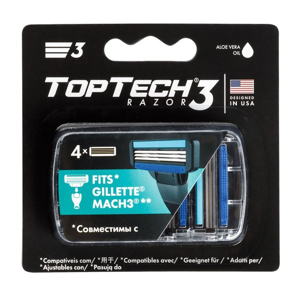 Кассеты TopTech Razor 3 4шт