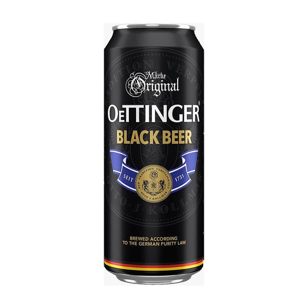 Пиво темное Oettinger Black 4,9% 0,5л