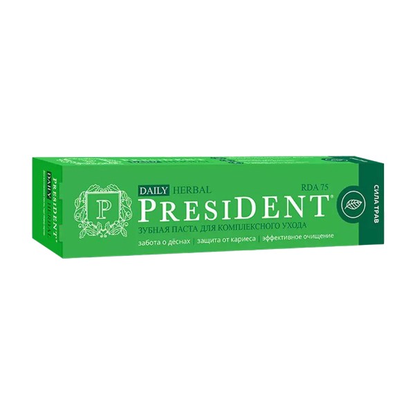 Паста зубная PresiDent Daily Herbal 50RDA 68г