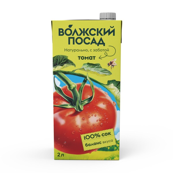 Сок Волжский посад 2л томатный