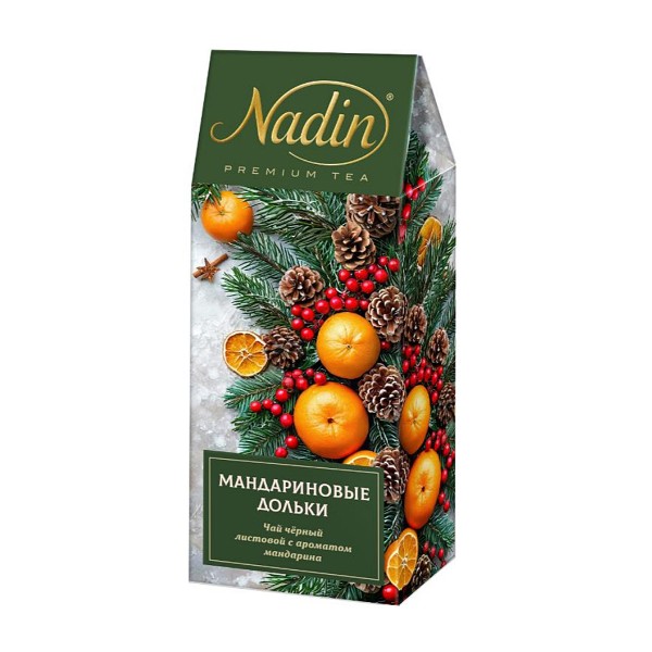 Чай черный Nadin Мандариновые дольки с ароматом мандарина 50г