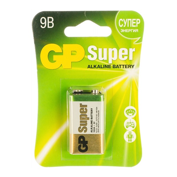 Батарейка GP 9V Super Alkaline 1604A 1ШТ