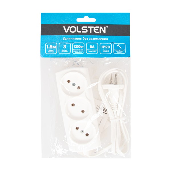 Удлинитель SI 3x1.5 Volsten