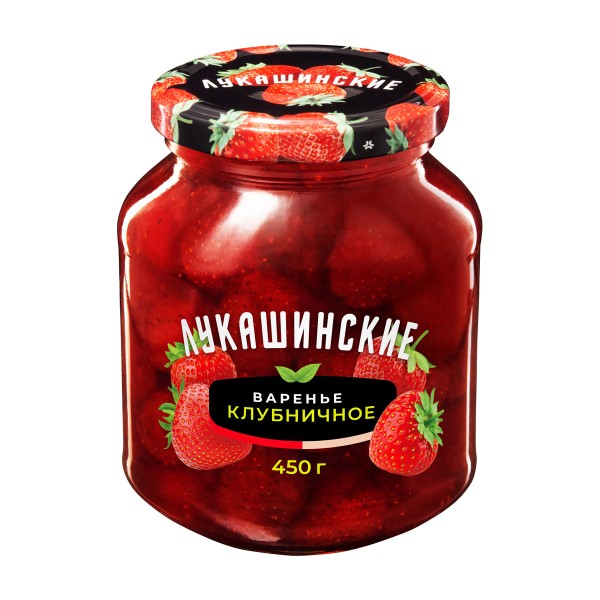 Варенье Клубничное Лукашинские 450г