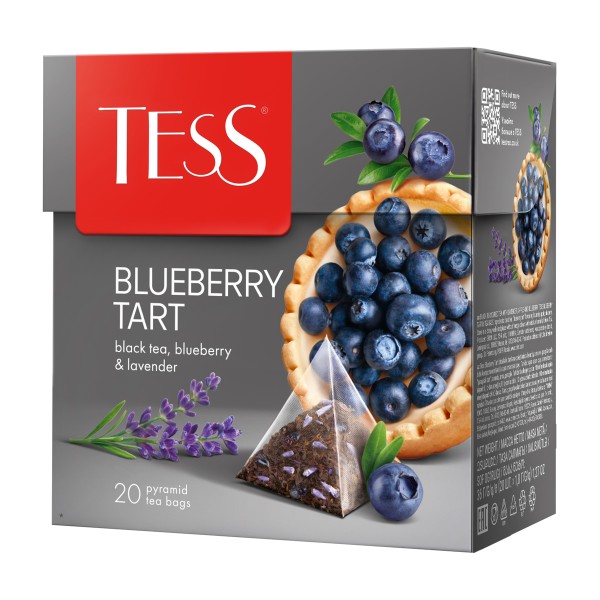 Чай черный Tess Blueberry Tart 20пирамидок
