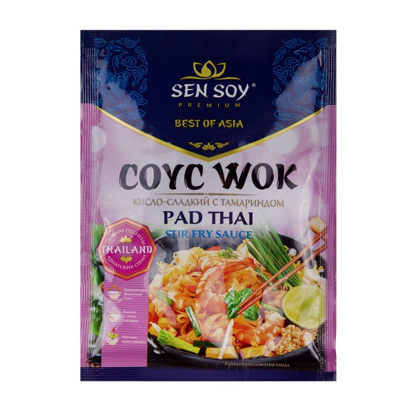 Соус Wok Pad Thai Sen Soy Premium 80гр для обжарки рисовой лапши