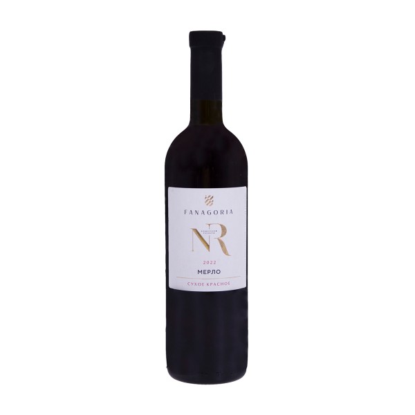 Вино красное сухое Мерло Фанагории Номерной резерв 12-14% 0,75л