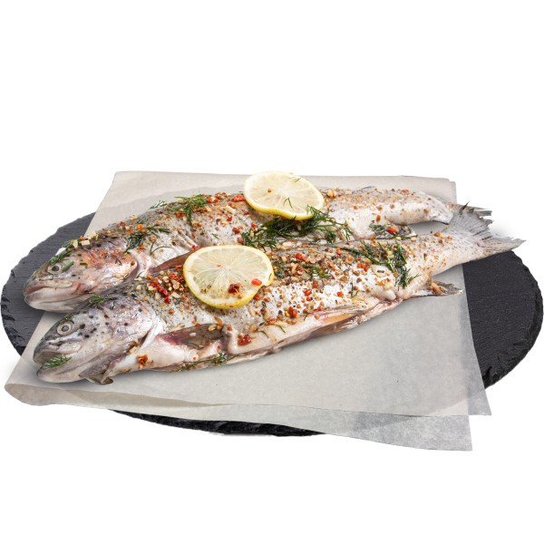 Полуфабрикат Форель радужная в маринаде (белое мясо) производство Макси