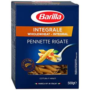 Макаронные изделия цельнозерновые Integrale Penne Rigate Barilla 500г