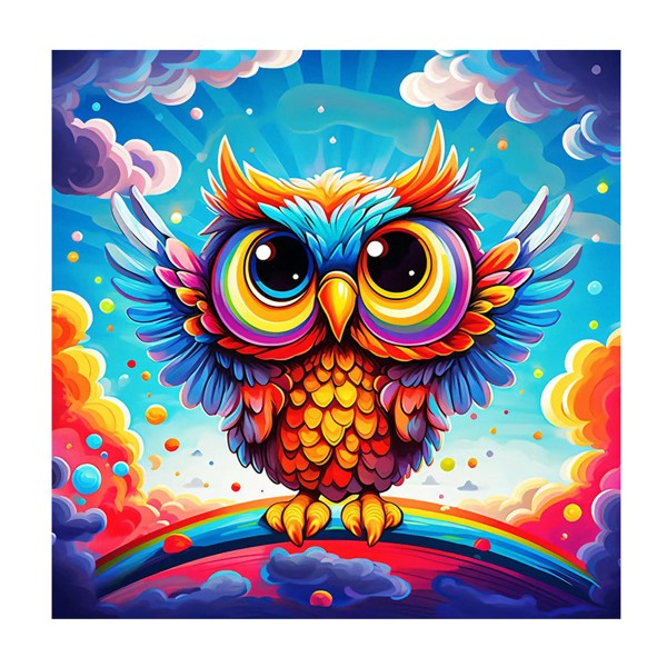 Набор для творчества алмазная мозаика 20х20см Mazari сова