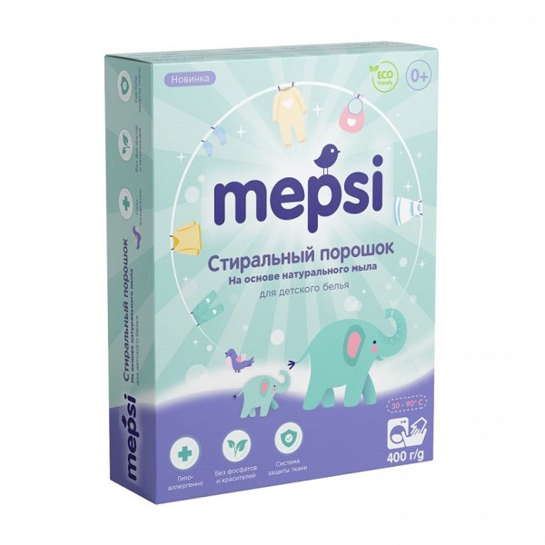 Порошок стиральный для детского белья Mepsi 400г