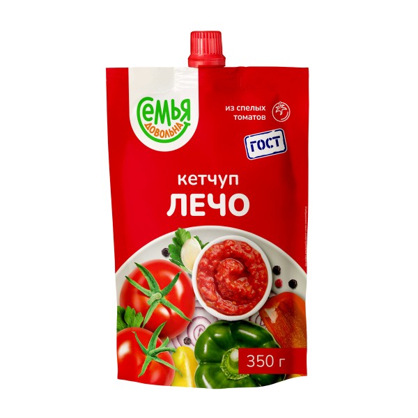 Кетчуп Лечо Семья довольна 350г