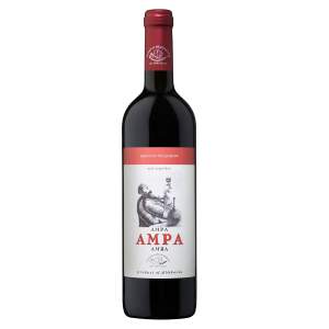 Вино ординарное красное полусухое Амра 12% 0,75л