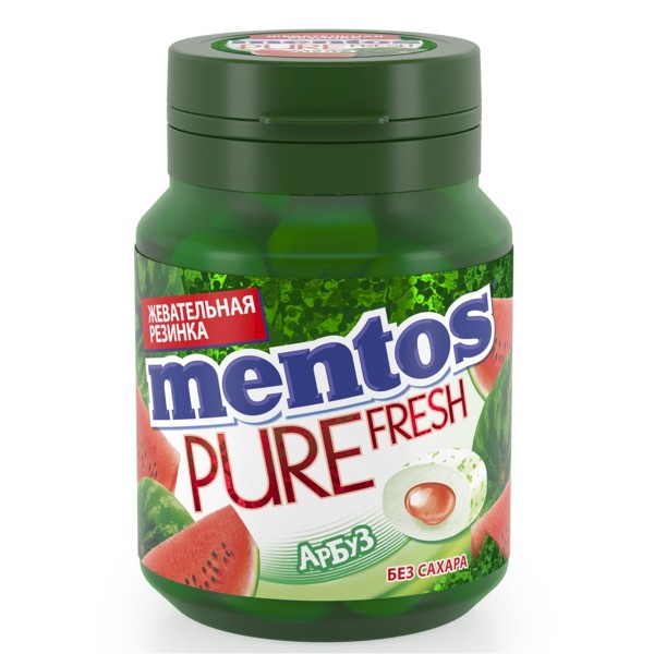 Жевательная резинка Mentos Pure Fresh 54гр арбуз