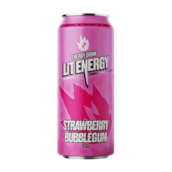Энергетический напиток Lit Energy Strawberry Bubblegum 0,45л
