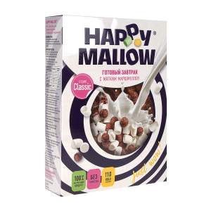 Сухие завтраки с мягким маршмеллоу Happy mallow 240г