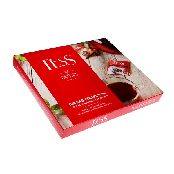 Набор подарочный Tess Tea Bag Collection Коллекция чая и чайных напитков  12 видов 60пак