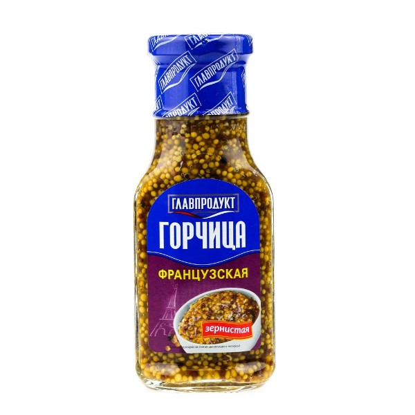 Горчица Главпродукт Французская зернистая 175гр