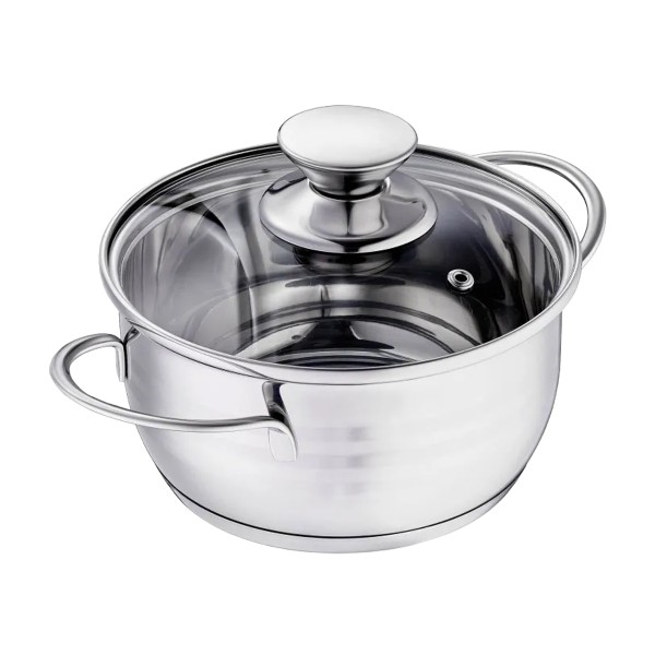 Кастрюля Bimbo Vitro со стеклянной крышкой 1л Regent