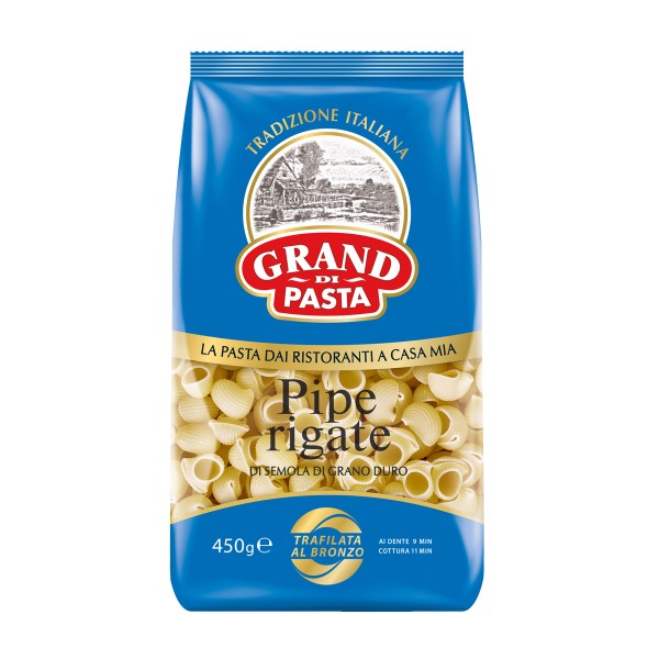 Макаронные изделия Grand di Pasta Pipe Rigate 450г Макфа