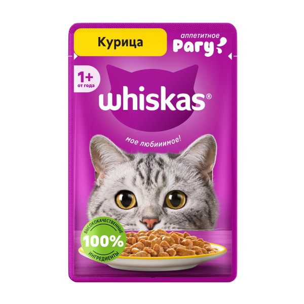 Корм для кошек Whiskas 75г рагу с курицей
