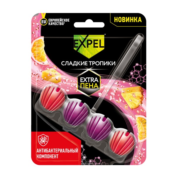 Блок гигиенический для унитаза  Expel 50г сладкие тропики