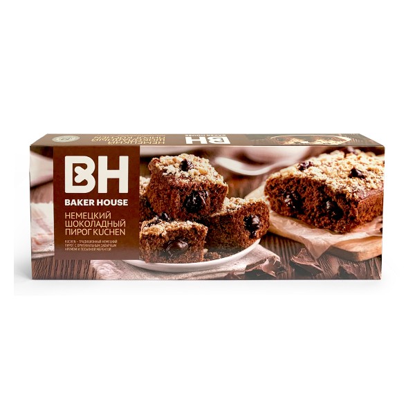 Пирог Baker House немецкий Kuchen шоколадный 350г