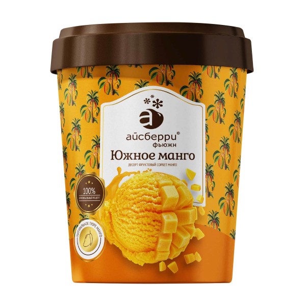 Мороженое Сорбет манго Айсберри 350г