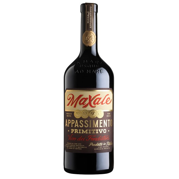 Вино Maxale Appassimento Primitivo Puglia красное полусухое 14,5% 0,75л