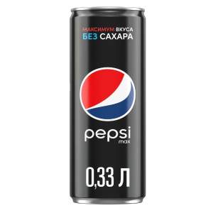 Напиток сильногазированный Pepsi max 0,33л