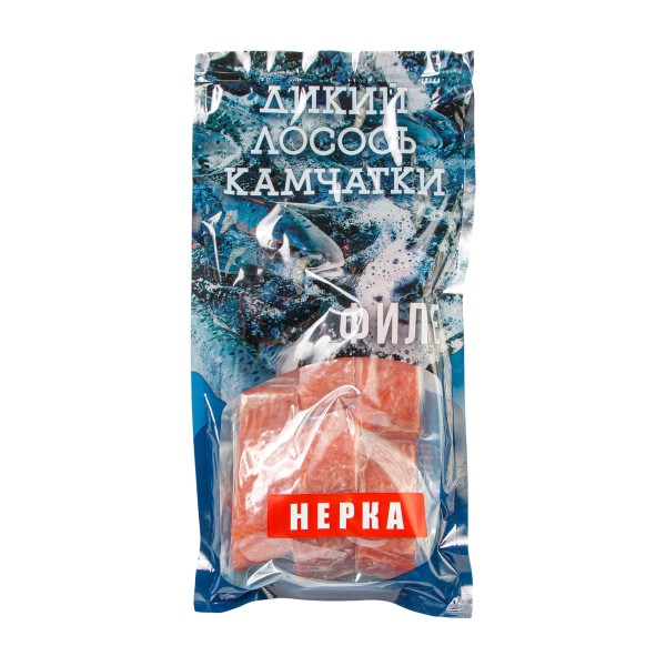 Нерка замороженная филе-кусок на коже Дикий лосось Камчатки 500г