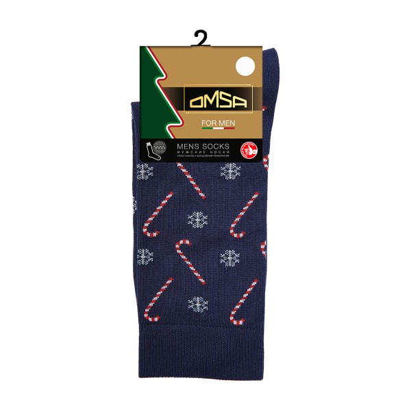 Носки мужские Style конфеты р.39-47 Omsa blu 39-41