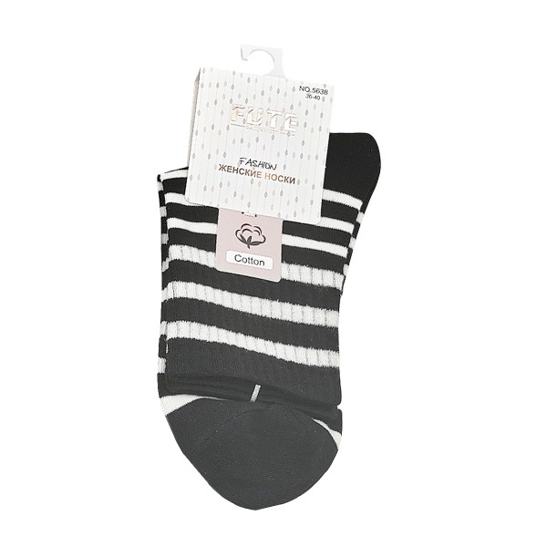 Носки женские однотонные с принтом лапша р.36-40 Fute