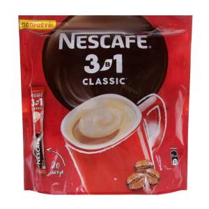 Кофейный напиток Nescafe 3 в 1 (20х14,5г) 290г классический