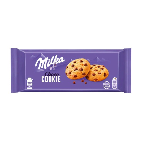 Печенье Milka с кусочками шоколада 126г