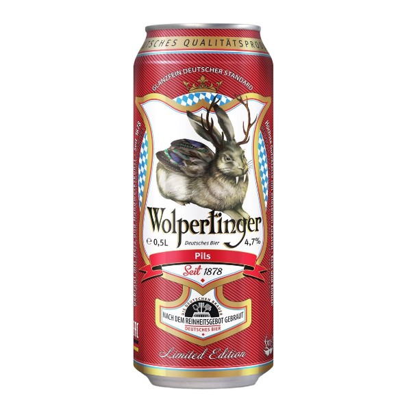 Пиво Wolpertinger Pils 4,7% 0,5л