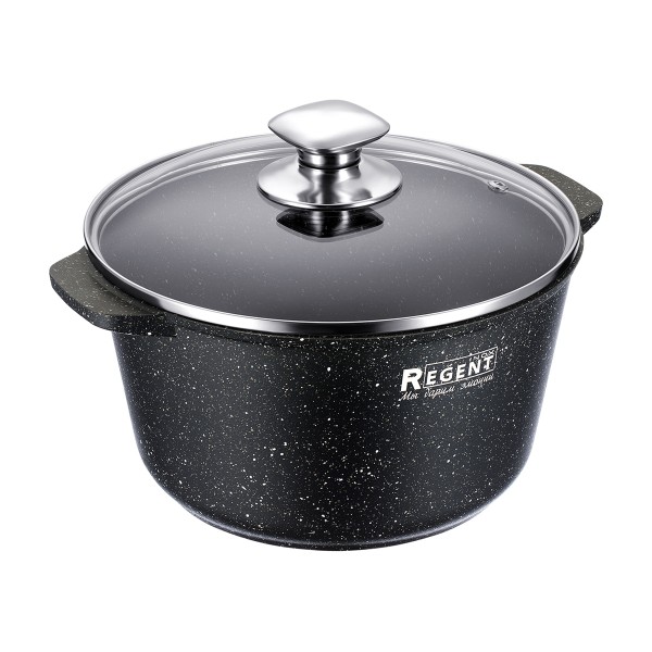 Кастрюля Regent Cosmo со стеклянной крышкой 2,8л