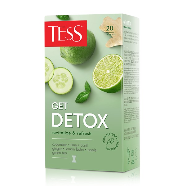 Чай зеленый Tess Get Detox 20пак