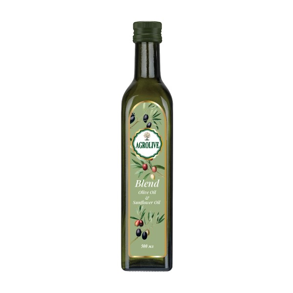 Масло оливковое Premium Blend c добавлением подсолнечного 49% 0,5л Agrolive